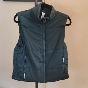 90 Degree By Reflex Dark Green Puffer Vest